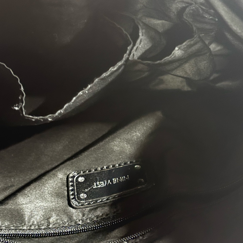 Nine West Black‎ and Brown Patterned Satchel - Picture 6 of 8